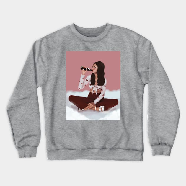 Disco In The Sky Crewneck Sweatshirt by thelamehuman